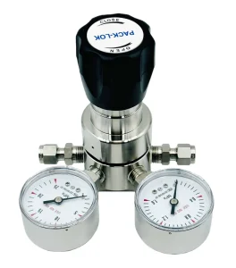 SS316 Medium-Flow Pressure Reducing Valve 1/4-Inch Pressure Regulator for Gas Analysis and High-Purity Gases