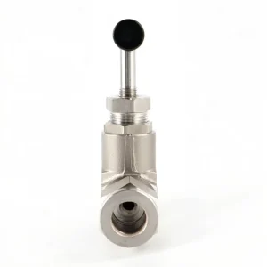 SS316 Panel-Mount Instrument Needle Valve 6000 psi High-Pressure Compression End Flow Control Valve