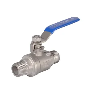 SS316/SS304 Manual Ball Valve 1000WOG High Temperature Cast Male Thread 2-Piece for Gas OEM Customizable