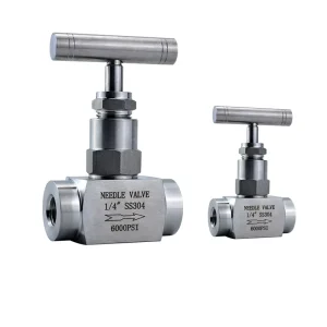 SS316 Stainless Steel 1/4 3/8 1/2 Inch 6000 PSI Pressure Needle Valve for Water Treatment