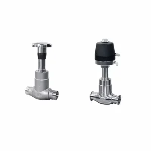 SS316 Stainless Steel Cut off Valves 1″ Sanitary Clamped Three Way Globe Valve High Clean Shut-off Valve