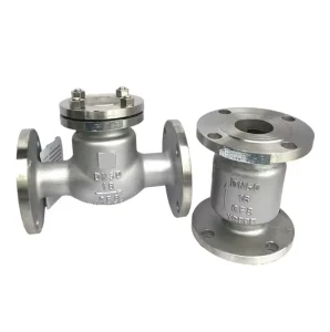 SS316L Flanged Check Valve Swing Type One Way Stop for Municipal Drainage Pipelines
