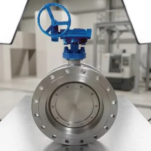 SS316L Flanged Handwheel Operated Double Eccentric Butterfly Valve PN16 Industrial Water Sealing Valve DN50 DN1200