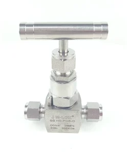 SS316L Manual Shut-Off High Pressure Needle Type Globe Valve 3-25mm Bore 6000psi for Gas High Temperature