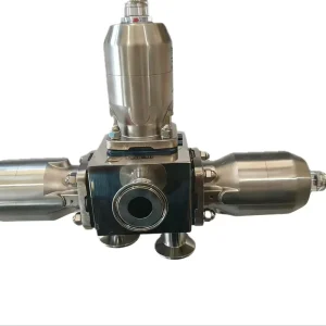 SS316L Sanitary Pneumatic Multi-port Diaphragm Valve Tri-clamp for Pharmaceutical Biotech Industry