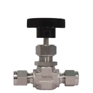SS316L VIGOUR Brand Gas Needle Valve with 1 2 Tube Fitting Connection SS VNV1 Series