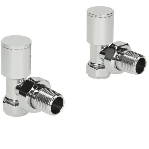 SUN V01 V02 CHROME & BRUSHED VALVES RADIATOR VALVES STRAIGHT& ANGLE VALVES