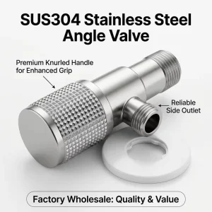 SUS304 Stainless Steel T Adapter Angle Valve G3 8 Universal Bidet Sprayer Diverter Bathroom Mixer Modern Dual Function Private