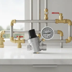 Safety Adjustable Manual Water Pressure Regulator Gauge Pilot Structure Brass Pressure Reducing Valve 1/2