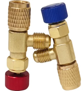 Safety Valve Air Conditioning Safety Valve AC Valve R22 R410A Conversion 1 4 5 16 Red Blue Knob High Quality