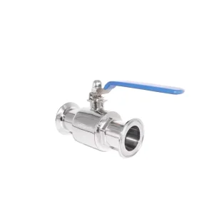 Sanitary 2 Way Ball Valve Stainless Steel Tri Clamp Manual Straight Ball Valve