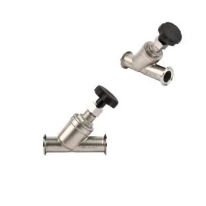 Sanitary Angle Seat Valve with Flanged Connection