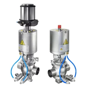 Sanitary Aseptic CIP Double Seat Mixproof Valves E-C Series