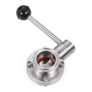 Sanitary Butterfly Valve SS304/316L Food and Pharmaceutical Grade Quick-Connect Valve