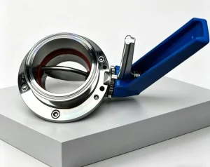Sanitary Butterfly Valve with Gear Handle Clamp End for Pharmaceutical