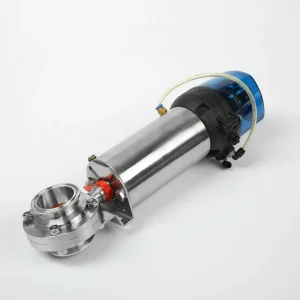 Sanitary Clamp Butterfly Valve with Pneumatic Actuator for Water and High-Temperature Applications