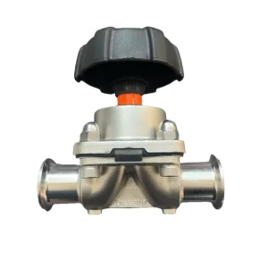 Sanitary Diaphragm Valve 2-way Zero Dead Leg Diaphragm Valve 304L 316L CF3M DN40 PN16 for Purified Water