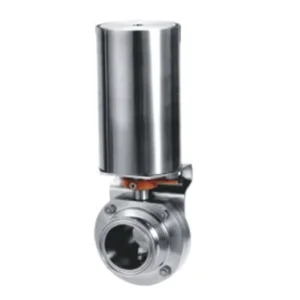 Sanitary Food Grade Stainless Steel Pneumatic Butterfly Valve