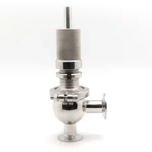 Sanitary Food Grade Stainless Steel SS304 SS316L Tri Clamp Manual Safety Pressure Relief Valve