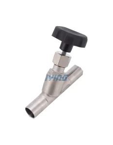 Sanitary Grade Manual Stainless Steel Angle Seat Valve Factory Direct Sales