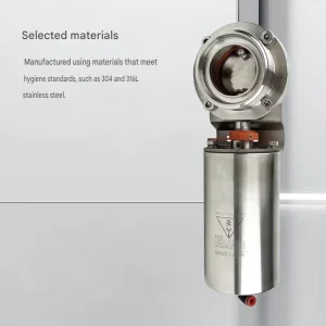 Sanitary Male Thread Butterfly Valve Stainless Steel Male Thread Butterfly Valve Sanitary Pneumatic Butterfly Valve