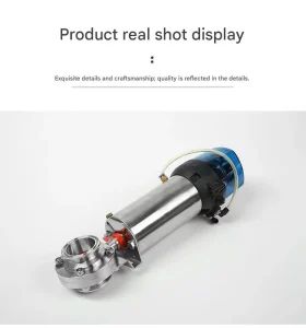Sanitary Pneumatic Butterfly Valve 304 Stainless Steel Single Acting Quick Install Butterfly Valve