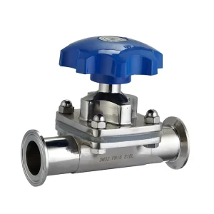 Sanitary Pneumatic Diaphragm Valve with Actuator Manufacturer
