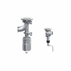 Sanitary Pneumatic Elbow Tank Bottom Valve Sanitary Seat Valve Discharge Tank Bottom Valve for Milk Beverage