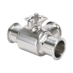 Sanitary Quick-installation High-platform Straight-through Ball Valve Food-grade Polished Quickopening Ball Valve with Support