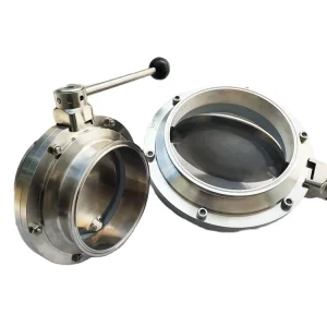Sanitary SS 24 Inch Manual Butterfly Valve Pneumatic 6 Inch Butterfly Valve High Performance Butterfly Valve