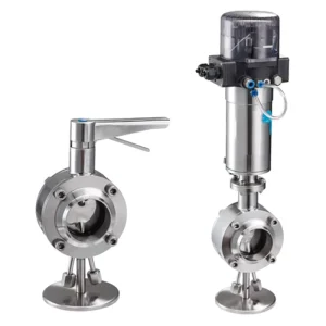 Sanitary SS304 SS316L Stainless Steel Leakproof Butterfly Valve