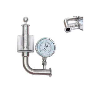 Sanitary SUS304 Dioxide Relief Adjustable Safety Regulating Exhaust Valves