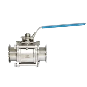 Sanitary Stainless Steel 3 PC Vacuum Manual Ball Valve with KF
