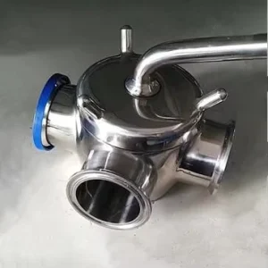 Sanitary Stainless Steel 3-Way Plug Valve