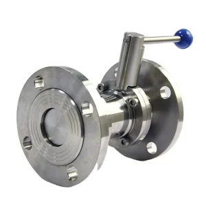 Sanitary Stainless Steel 304 Flange Aerospace Butterfly Wafer Type Non-slam Check Valve