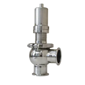 Sanitary Stainless Steel 304 Pressure Tank Safety Relief Valve with Clamped End