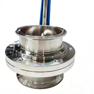 Sanitary Stainless Steel Butterfly Valve Clamp End with Gear Handle