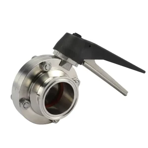 Sanitary Stainless Steel Duckbill Butterfly Valve Manual Operation Clamp Connection for Food Beverage