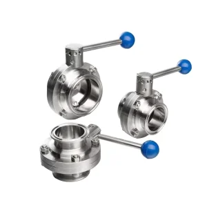 Sanitary Stainless Steel Manual Clamped Control Valve Butterfly Valve Ball Valves for Food