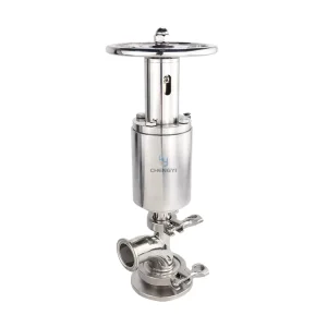 Sanitary Stainless Steel Manual Pneumatic Tank Bottom Seat Valve