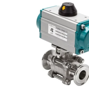 Sanitary Stainless Steel Quick-Connect Three-Piece Clamp-Type Pneumatic Ball Valve