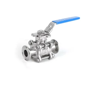 Sanitary Stainless Steel Tri Clamp Food Grade Ball Valve 3 Piece Ball Valve