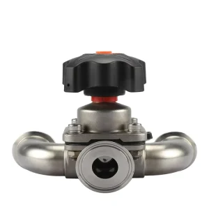 Sanitary Stainless Steel U Type 3 Way Diaphragm Valve 316L Tri Clamp Manual Pneumatic CIP SIP for Food Pharma Dairy