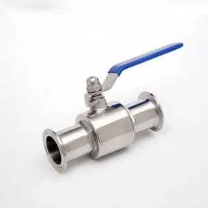 Sanitary Straight Clamp Ball Valve 304/316 Stainless Steel Manual Food Grade High Temperature Resistant Quick Install Valve
