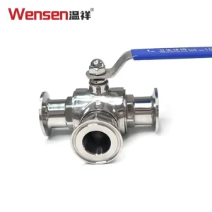 Sanitary Tri-Clamp Stainless Steel 316 Manual Straight Through Ball Valve Quick Install for Pharmaceutical Processing