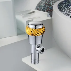 Sanitary Ware Bathroom Angle Valve for Bathroom and Toilet Water Mixer Chrome Stainless Steel 201