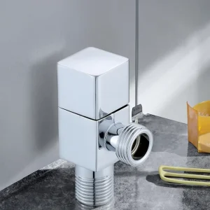 Sanitary Ware Chrome Zinc Alloy High Quality Square Angle Valves Manufacturers Bathroom Accessories