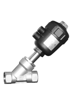 Sanitary Y Type Pneumatic Valve Stainless Steel 304 SS316L DN15 DN100 Plastic Head Angle Seat Water Valve