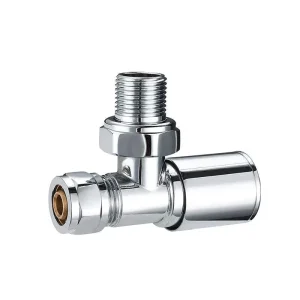 Sauna Room Heating DN15 Chrome plated Angle Heating Valve