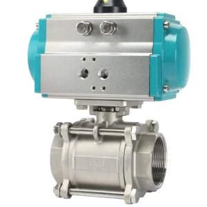 Screwed Connection Pneumatic Actuated Threaded Stainless Steel Ball Valve for Water OEM Customizable 4 650 psi Operating